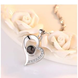 100 Ways I Love You Silver Heart Necklace